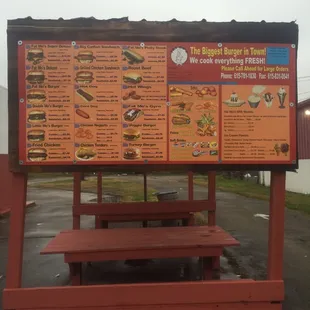 Large menu