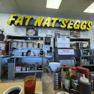 View sitting at the counter