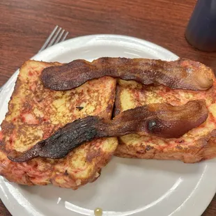 Fruit Fritter Two French Toast Raspberry