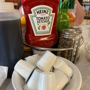 Plentiful condiments