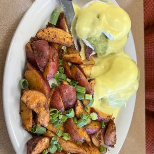 Bacon Avocado Tomato Benedict
