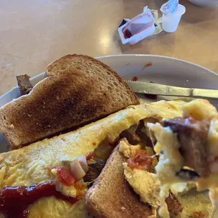 LOVED every bite of the Fat Nat&apos;s Omlet!