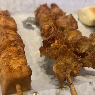 Fish tofu and chicken bone meat