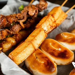 a variety of food items