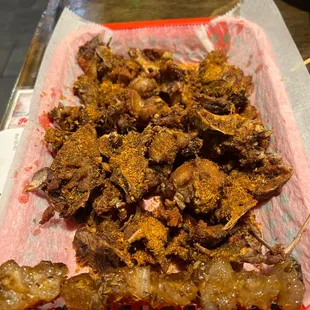 7. Beef Tendon and salt and pepper chicken rack!