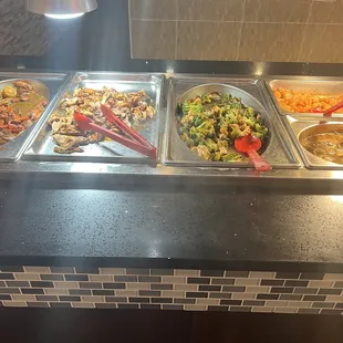 a variety of food items