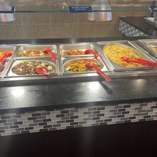 a variety of food items