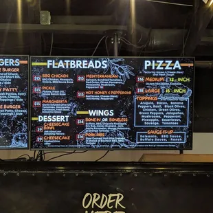 Food truck menu options