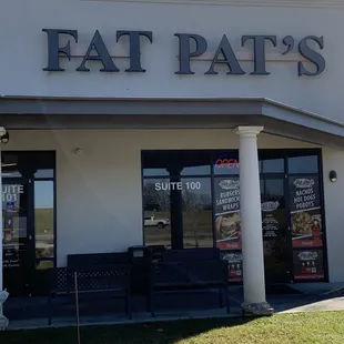 the front of the restaurant