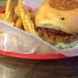Ranch chicken sandwich