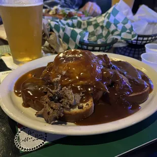 Open Faced Roast Beef