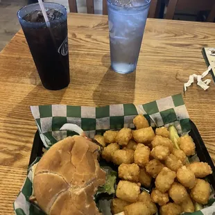 Fat patty&apos;s Clint&apos;s Original Patty n tater tots