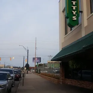 outside