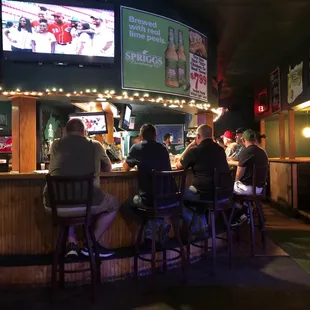 Bar area patrons.  The usual crowd shuffled in!!!