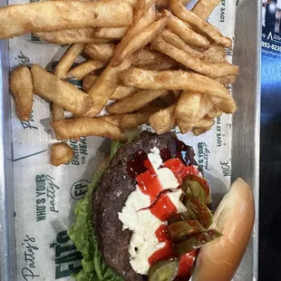 Sweet Popper Patty* with fries