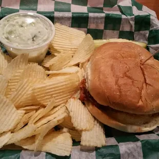 This was a small pulled prok (BUDDY WHO?). The sauce was delicious. Perfect size afer eating bacon fries and french onion soup beforehand.