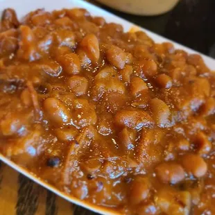 Their  BBQ Beans have meat in the, adding great texture and flavor to one of my favorite sides.