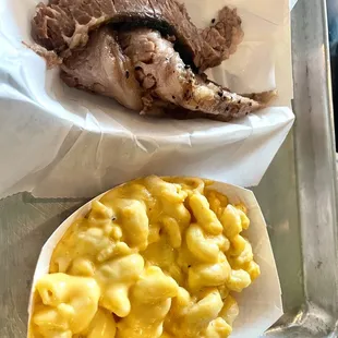1/4 lb. Sliced Brisket and 8oz mac