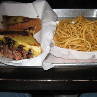 Burnt Ends & Grilled Cheese Sandwich