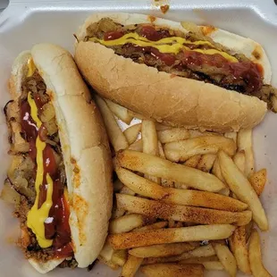 Beef hotdog combo