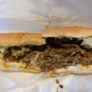 12&quot; cheesesteak. Delicious.
