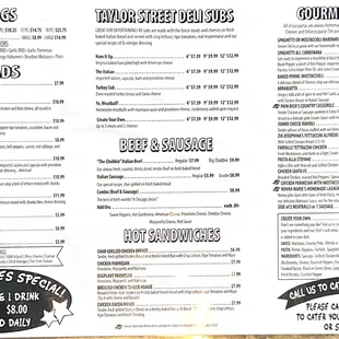 Updated Menu