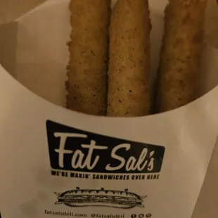 Mozzarella sticks to go