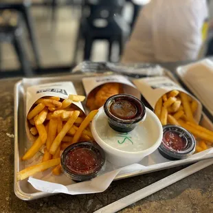 The chicken strips remind me of dinosaur chicken nuggets IYKYK.