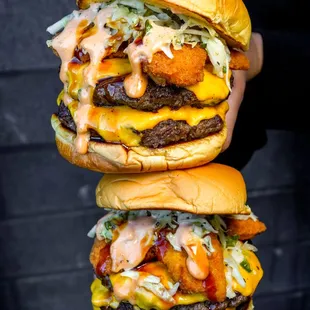 Double Chicken Teriyaki Burger