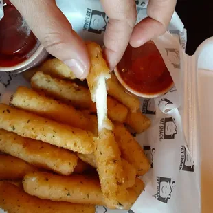 Two orders of cheese sticks