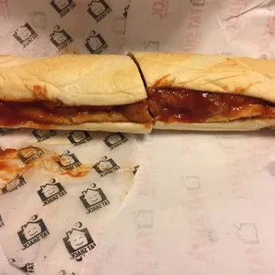 Not a fat sandwich.