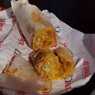 Fat cow. Mac and cheese inside.