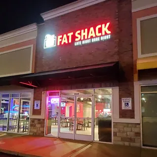  the front of the restaurant