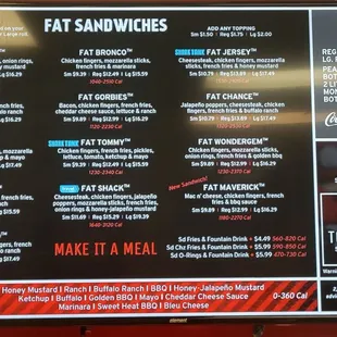 Fat Shack menu (2) - March 2023