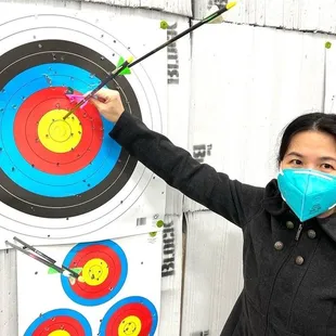 I popped the balloon.