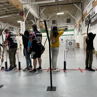 Instructors are great, they even join in and shoot w the kids.