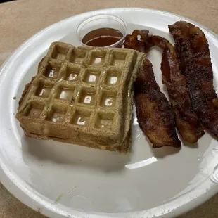 Their French toast waffle.