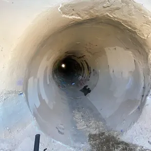 Drainage tunnel that was super cool to ride through.