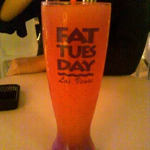 Peach Bellini w/ extra shots of rum and schnapps