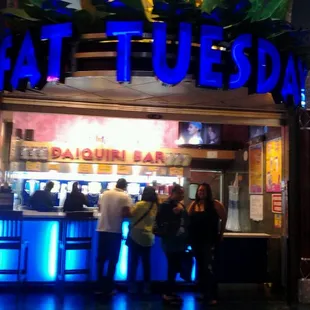 They gettin a drink...and taking the glass home as a keepsake!