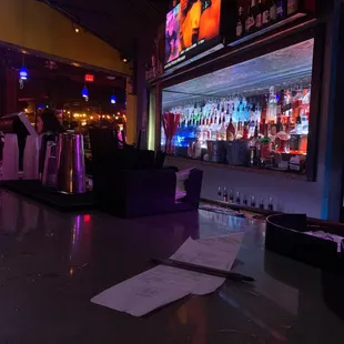 a bar with a lot of alcohol