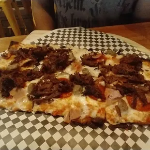 Meat lovers flatbread