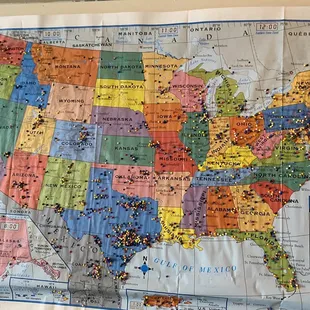 Map of patrons