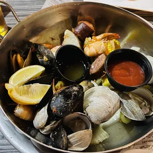 Steamship...clams have a lot of sands...I give up...