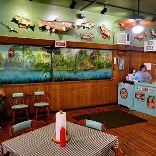 July 2021: A section of the main dining room.  (My apologies for accidentally including an unsuspecting staffer)