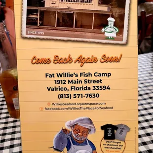 Oct 2021: NEW Menu P. 1 of 4. Now with sit-down dining!