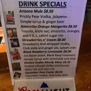 Drink Specials