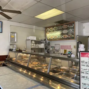 a restaurant counter