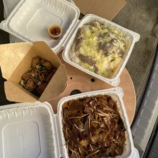 a variety of food items