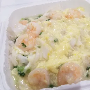 Egg and shrimp